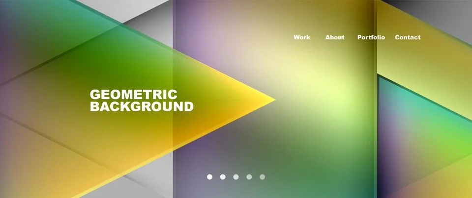 It is a geometric background with a gradient of colors Stock Illustration