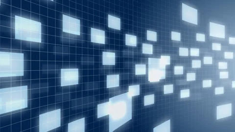 IT Image Loop of Massive Panel Data Movement Stock Footage 332020688