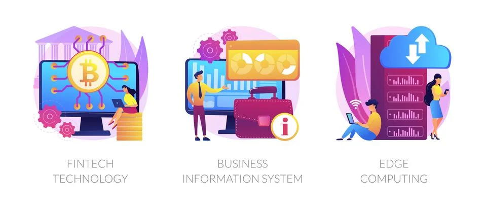 IT infrastructure and technology integration abstract concept vector Stock Illustration