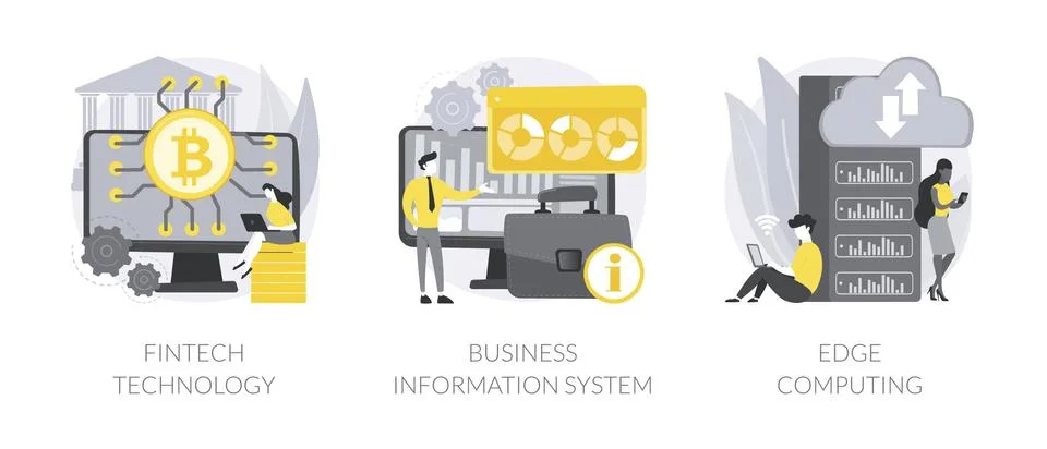 IT infrastructure and technology integration abstract concept vector Stock Illustration