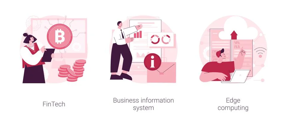IT infrastructure and technology integration abstract concept vector Stock Illustration