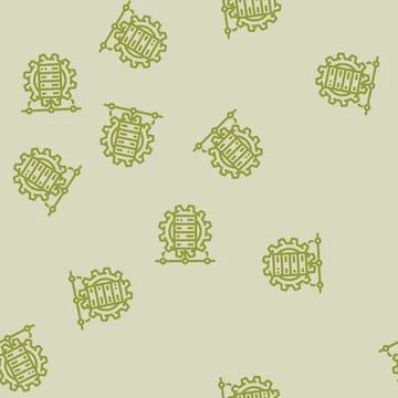 It infrastructure management business process line vector seamless pattern 스톡 일러스트