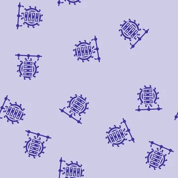 It infrastructure management business process glyph vector seamless pattern 스톡 일러스트