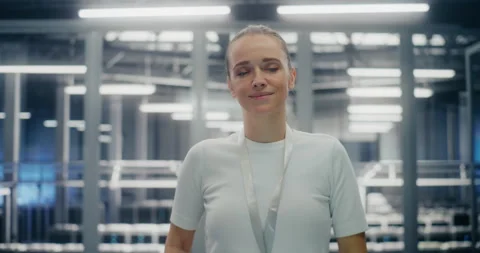 IT Infrastructure Professional, Dedicated Engineer Smiling Warmly Stock Footage 325422062