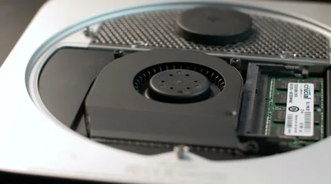 IT Inserts Hard Drive into Computer Stock Footage 56349597