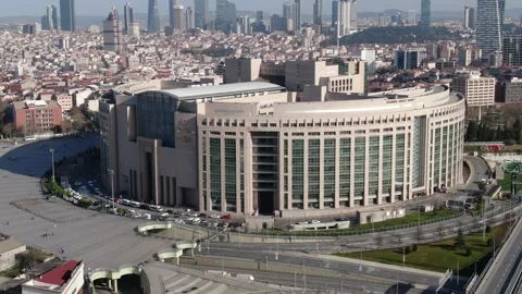 It is the largest Courthouse on the European Side of Istanbul. Stock-Footage 146281953
