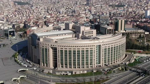 It is the largest Courthouse on the European Side of Istanbul. Stock-Footage 146282276