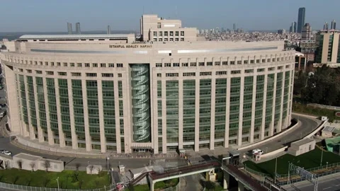 It is the largest Courthouse on the European Side of Istanbul. Stock-Footage 146282351