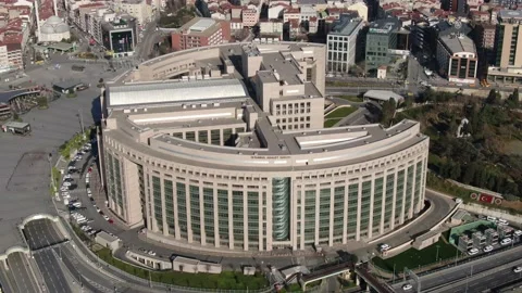 It is the largest Courthouse on the European Side of Istanbul. Stock-Footage 146282418