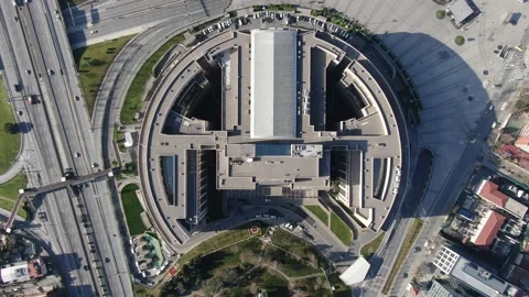 It is the largest Courthouse on the European Side of Istanbul. Stock-Footage 146282555