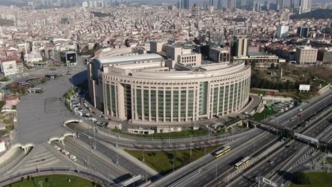 It is the largest Courthouse on the European Side of Istanbul. Stock-Footage 146282710