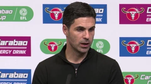 'It leaves a really bad taste' says Arteta after Arsenal lose EFL Cup Stock Footage 331265053