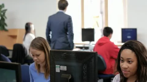 IT lesson Stock Footage 22664215