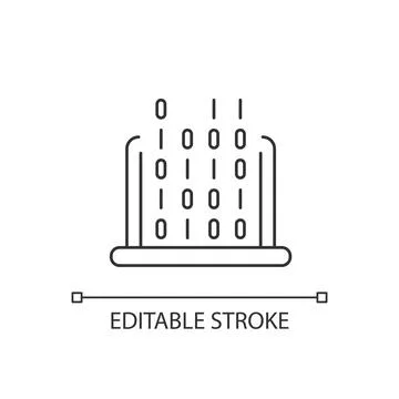 IT linear icon Stock Illustration