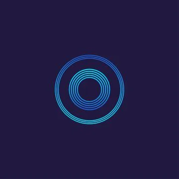 IT logo letter O tech company digital logo Stock Illustration
