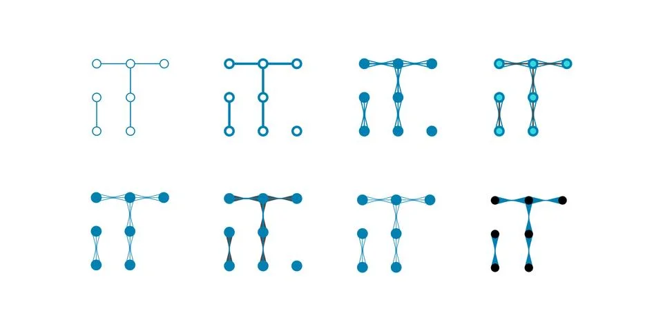 IT logo, monogram, vector Stock Illustration