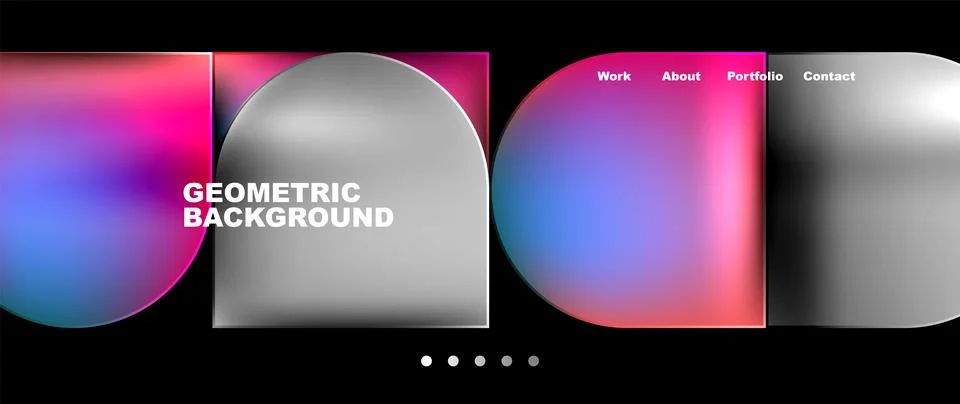 It looks like a geometric background with a gradient of colors Illustrazione stock