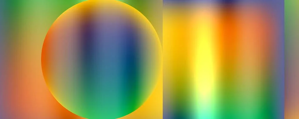 It looks like a rainbow with a circle in the middle Stock Illustration