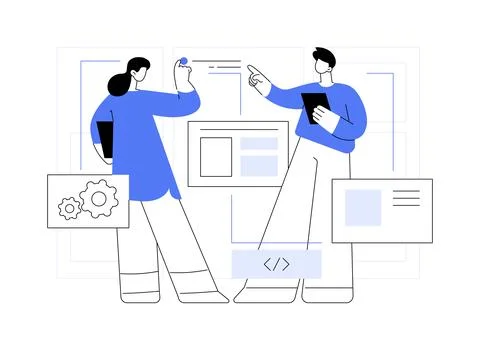 IT Manager isolated cartoon vector illustrations. Ilustración de archivo