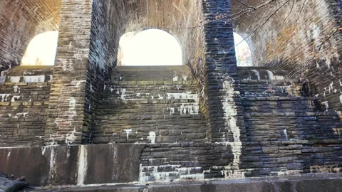 It is a massive structure made of natural stone, which simultaneously serves  Stock Footage 322720939