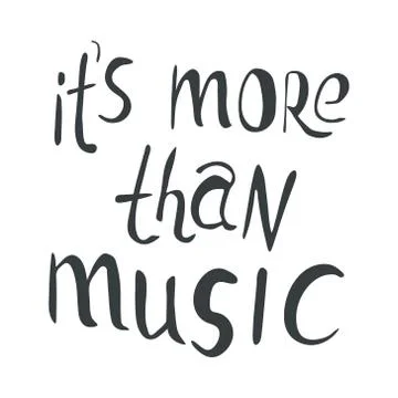 It is more than music Stock Illustration