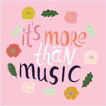 It is more than music Stock Illustration