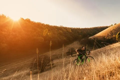 It is much harder uphill Stock Photos