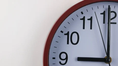 It is nine o'clock, ten o'clock, eleven o'clock. Stock Footage 99516343