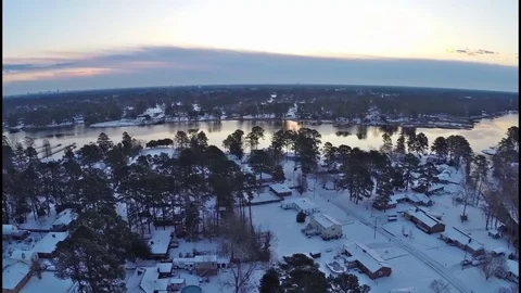 It normally doesn't snow here Stock Footage 94151241