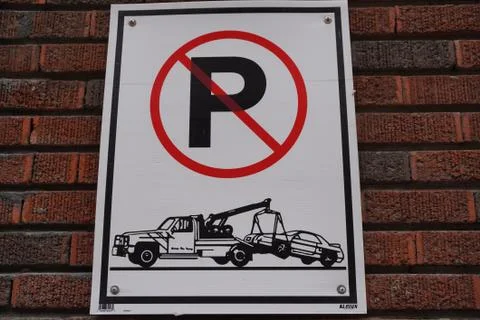 It is not permitted parking your car Stock Photos