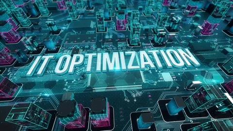 IT Optimization with digital technology concept Stock Footage 104068366