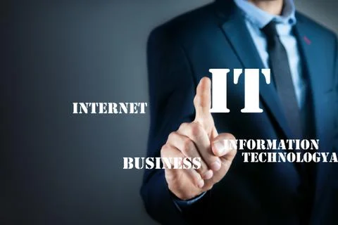 IT Or ITSM Information Technology Service Management Concept. Stock Photos