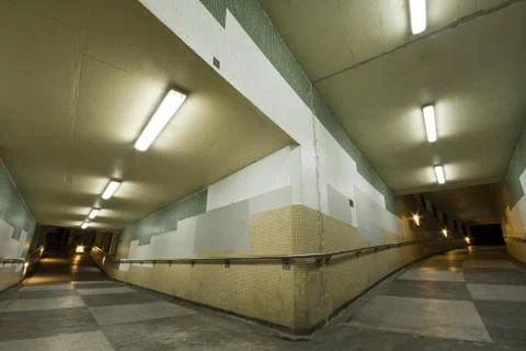 It is a overview of a subway Foto stock