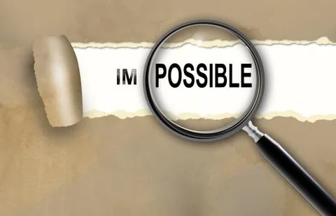 It is possible 库存插图