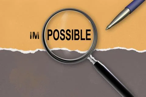 It is possible 库存插图