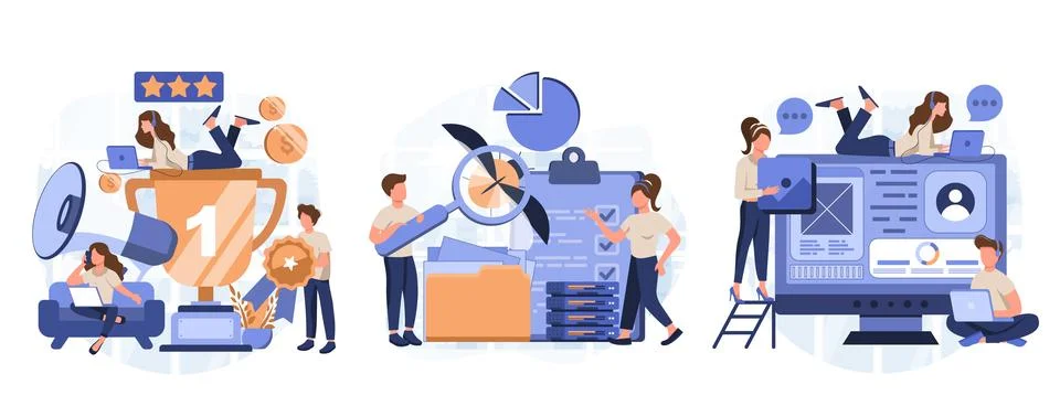 IT profession collection イラスト素材