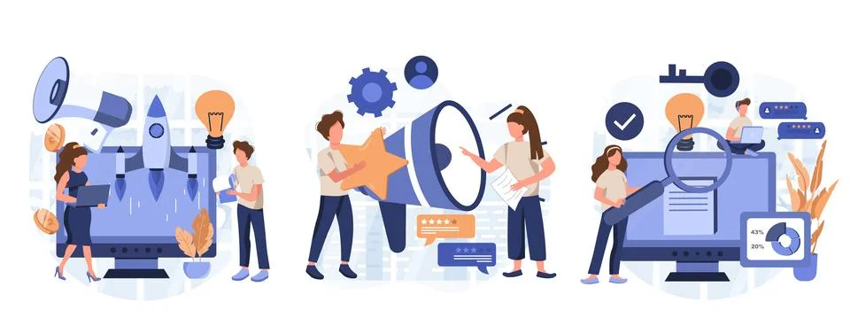 IT profession collection イラスト素材