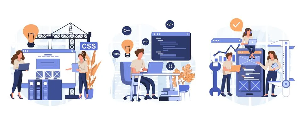 IT profession collection イラスト素材