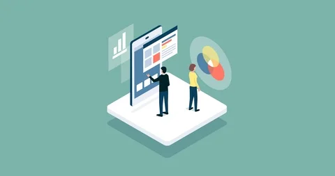 IT professionals developing a user interface Stock Footage 91785347