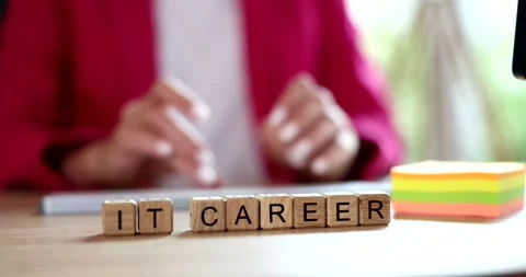 IT programmer career and student learning concept on computer Stock Footage 220467914