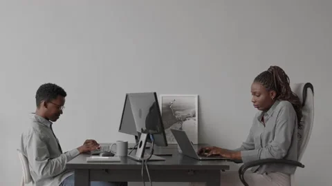 IT Programmers Working in Office Stock Footage 162265613