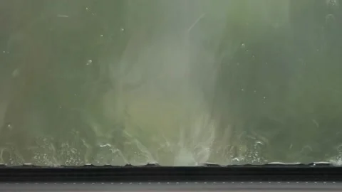 It is raining outside the window. Stock Footage 183265636