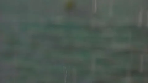 It is raining in outumn. Blurred Stock Footage 141365782