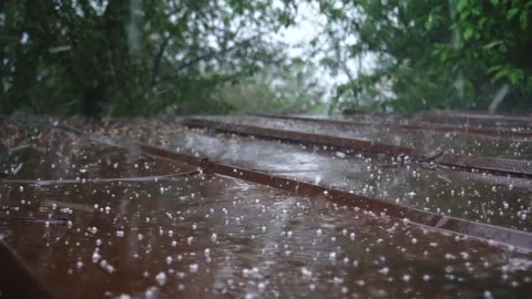 It rains on Video stock 154428206