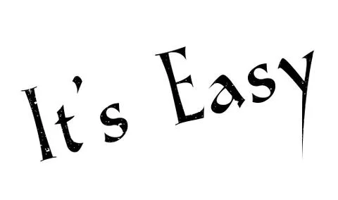 It s Easy rubber stamp イラスト素材