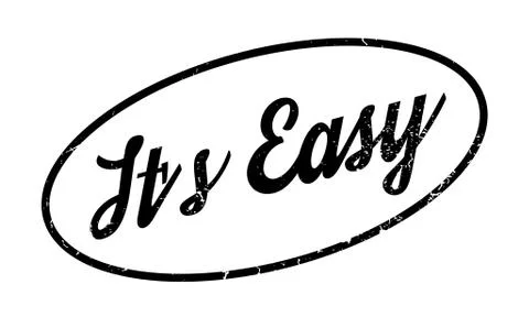It s Easy rubber stamp イラスト素材