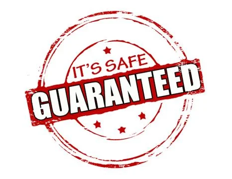 It s safe guaranteed Stock Illustration