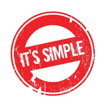 It s Simple rubber stamp イラスト素材