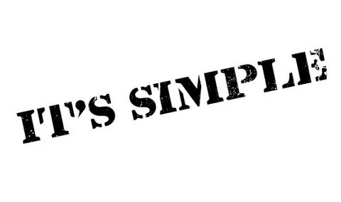 It s Simple rubber stamp イラスト素材