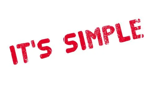 It s Simple rubber stamp Stockillustratie